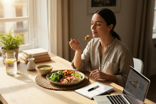 Food for Thought: How Mindful Eating Supercharges Your Productivity!